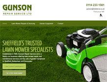 Tablet Screenshot of gunsonrepairserviceltd.co.uk